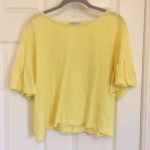 Zara Basic Collection Yellow Top